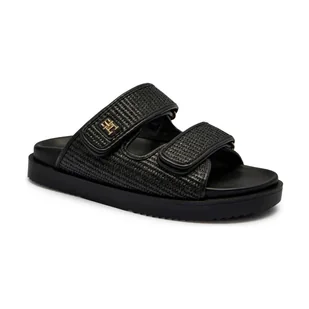 Tommy Hilfiger Klapki z dodatkiem skóry - Klapki i japonki damskie - miniaturka - grafika 1