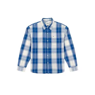 Koszule męskie - Wrangler Męska koszula 1 PKT, Nautical Blue, rozmiar 4XL, Nautical Blue, 4XL - grafika 1