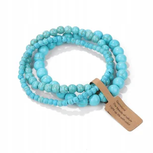 bransoletka z kamieni naturalnych bransoleta Rock Boho prezent 3 szt zestaw - Bransoletki - miniaturka - grafika 1