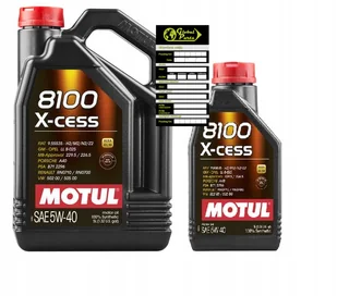 Motul 5W40 8100 X-cess Zestaw 5L+1L - Oleje silnikowe - miniaturka - grafika 1