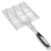 Akcesoria do grilla - Landmann Opiekacz na 3 ryby stal szlachetna, 57 cm - miniaturka - grafika 1