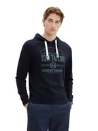 Bluzy męskie - TOM TAILOR Bluza męska, 10668 - Sky Captain Blue, L - miniaturka - grafika 1