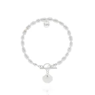 Bransoletki - Bransoletka z naturalnych pereł z ozdobnym zapięciem i odlewaną muszelką - miniaturka - grafika 1