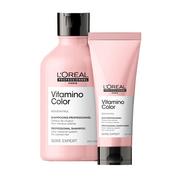 Zestawy kosmetyków damskich - Loreal Vitamino Color, zestaw do włosów farbowanych, szampon + odżywka - miniaturka - grafika 1