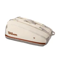 Torby sportowe - Torba na rakiety Wilson Roland Garros 2025 Super Tour 9PK Cream/Clay - miniaturka - grafika 1