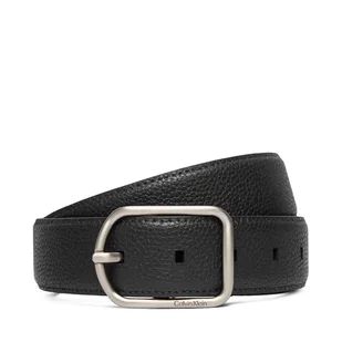 Pasek Męski Calvin Klein Round Buckle 35Mm LV04D7024G Czarny - Paski - miniaturka - grafika 1