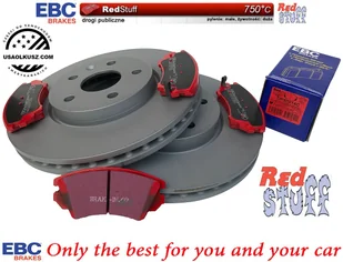 Przednie CERAMICZNE klocki Red Stuff + tarcze hamulcowe 321mm EBC seria Premium Chevrolet Camaro 3,6 V6 -2015 - Tarcze hamulcowe - miniaturka - grafika 2
