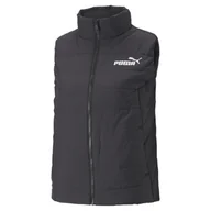 Kurtki i kamizelki sportowe damskie - Damska ocieplana kamizelka ESS PUMA Black - miniaturka - grafika 1