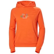 Bluzy sportowe damskie - Bluza sportowa damska Helly Hansen Core Graphic - miniaturka - grafika 1