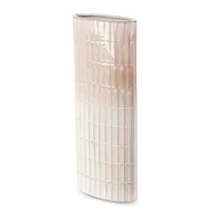 Wazony i flakony - Nowoczesny Wazon Ceramiczny Edna 17X8X41 Kremowy - miniaturka - grafika 1