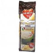 Kawa - Hearts Kawa rozpuszczalna Cappuccino White o smaku mlecznym Zestaw 2 x 1 kg - miniaturka - grafika 1