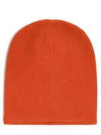 Czapki damskie - Marie Lund - Damska czapka z czystego kaszmiru, pomarańczowy - miniaturka - grafika 1