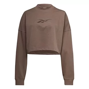 Reebok Damska bluza S Vector Knit Crew, Trkgry, S - Bluzy damskie - miniaturka - grafika 1
