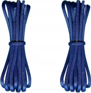 Akcesoria obuwnicze - WOSKOWANE Sznurówki GRANATOWE Sznurowadła 60 cm ŚREDNIE 3,5 Okrągłe G13-32 - miniaturka - grafika 1