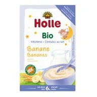 Kaszki dla dzieci - Holle Kaszka manna mleczno-bananowa bez dodatku cukrów od 6. miesiąca 250 g Bio - miniaturka - grafika 1
