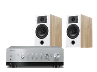 Zestawy stereo - Yamaha R-N800A (srebrny) + Diva 3 (dąb) - miniaturka - grafika 1