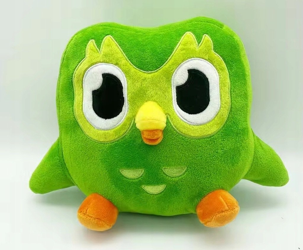 Pluszak Sowa Duolingo przytulanka maskotka miś prezent
