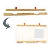 Tablice dla dzieci - Masterkidz Ramka Masterkidz Flex Krawędź Dolna I Górna 2 Tablice ME09692 - miniaturka - grafika 1