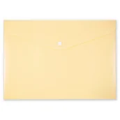 Koperty - Koperta na zatrzask A4 PP-113 pastelowa żółta - miniaturka - grafika 1