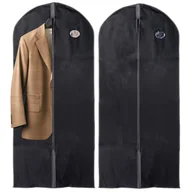 Pokrowce na ubrania - 2x Pokrowiec na Ubrania Odzież Garnitur Koszulę Płaszcz Sukienkę Ochronny - miniaturka - grafika 1