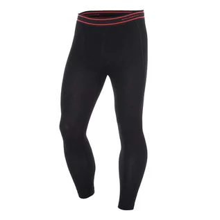 Spodnie sportowe męskie - Brubeck - Spodnie termoaktywne Active Wool Merino - Czarne - LE11710 - grafika 1