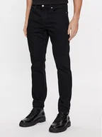 Spodnie męskie - Calvin Klein Jeans Jeansy J30J323688 Czarny Slim Taper Fit - miniaturka - grafika 1