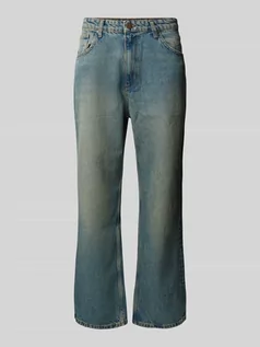 Spodnie męskie - Jeansy o kroju baggy fit z 5 kieszeniami model ‘ADRIK’ - grafika 1