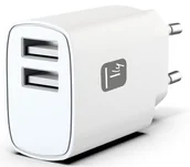 Ładowarki do telefonów - Techly Ładowarka sieciowa 2x USB 12W/2.4A 5V biała - miniaturka - grafika 1