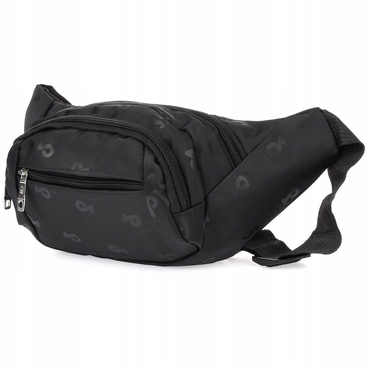 Nerka saszetka biodrowa męska biodrówka pojemna na pasku czarna