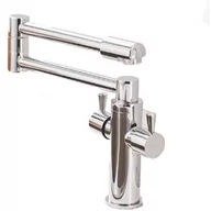 Baterie umywalkowe - Bateria umywalkowa retro LUCINA srebrna chrom - srebrny chrom - miniaturka - grafika 1