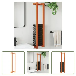 The Living Store Wieszak na ręczniki wosk brązowy 23x18x110 cm lite drewno sosnowe - Ręczniki The Living Store Wieszak na ręczniki wosk brązowy 23x18x110 cm lite drewno sosnowe - Ręczniki - miniaturka - grafika 1