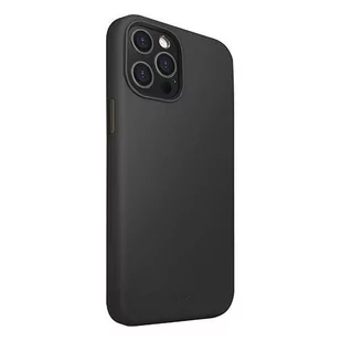 UNIQ etui Lino Hue iPhone 12 Pro Max 6,7" czarny/ink black Antimicrobial - Etui i futerały do telefonów - miniaturka - grafika 2