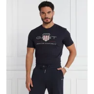 Koszulki męskie - Gant T-shirt | Regular Fit - miniaturka - grafika 1