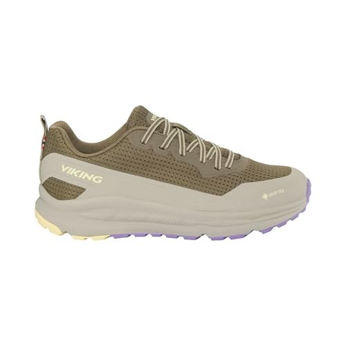 Viking Damskie buty trekkingowe Motion Low GTX W, Oliwkowy, fioletowy, 43 EU