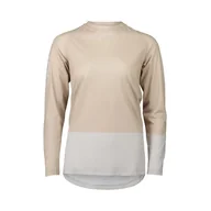 Koszulki i topy damskie - POC Damska koszulka MTB Pure LS, Lt piaskowiec beżowy/granitowy szary, S - miniaturka - grafika 1