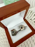 Spinki do mankietów i krawatów - SPINKI DO MANKIETÓW koszuli karty asy poker - miniaturka - grafika 1