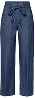 Spodnie damskie - BRAX Damskie spodnie w stylu Maine S skrócone lniane spodnie, indygo, 29W / 32L - miniaturka - grafika 1
