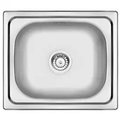 Zlewozmywaki z baterią - Deante Zlewozmywak Doppio 1-komorowy bez ociekacza + bateria zlewozmywakowa stojąca ZENA0103 - miniaturka - grafika 1