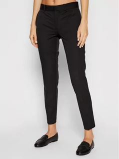 Spodnie damskie - Ralph Lauren Polo Spodnie materiałowe Str-Pnt 211752934001 Czarny Slim Fit - grafika 1