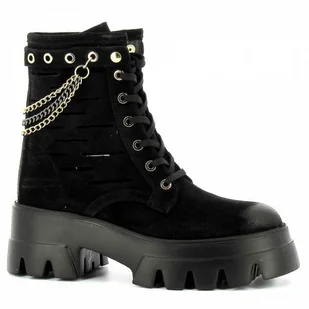 Czarne workery zamszowe CARINII - Carinii - Botki damskie - miniaturka - grafika 1