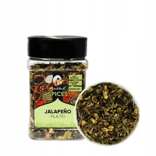 JALAPENO PAPRYKA ZIELONA SUSZONE PŁATKI 50 g SINDIBAD - Przyprawy i zioła sypkie - miniaturka - grafika 1