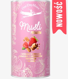 MUSLI PREMIUM Z MIGDAŁAMI W CZEKOLADZIE KARMELOWEJ 500 g - ONEDAYMORE - Zdrowa żywność - miniaturka - grafika 1