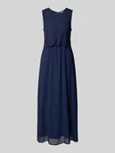 Sukienki - Długa sukienka z koronką szydełkową model ‘MILINA’ - miniaturka - grafika 1