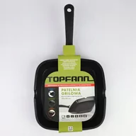 Patelnie - Patelnia grillowa Topfann granitowa 24cm nieprzywierająca - miniaturka - grafika 1