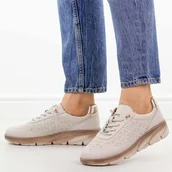 Półbuty damskie - Szare skórzane półbuty damskie Sergio Leone Sp002 - miniaturka - grafika 1