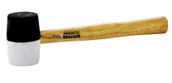 Młotki - Modeco Młotek gumowy rączka drewniana 680g MN-31-224 - miniaturka - grafika 1