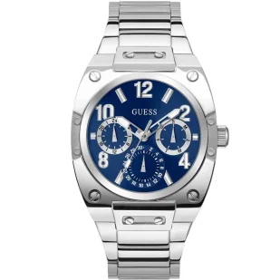 Zegarek Guess Prodigy zegarek męski srebrny z niebieską tarczą GW0624G1 - Zegarki męskie - miniaturka - grafika 1