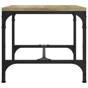 Lumarko Stolik boczny, dąb sonoma, 40x40x35 cm, materiał drewnopochodny - Ławy i stoliki kawowe - miniaturka - grafika 6