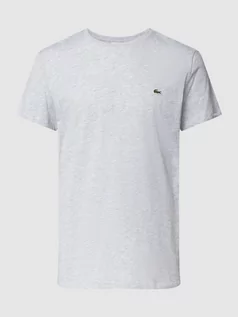 Koszulki męskie - T-shirt z wyhaftowanym logo model ‘Supima’ - grafika 1
