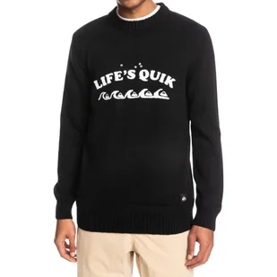 Sweter męski Quiksilver Lifes Quik bawełniany czarny-XL - Swetry męskie - miniaturka - grafika 1